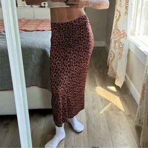 Open Edit Printed Maxi Skirt